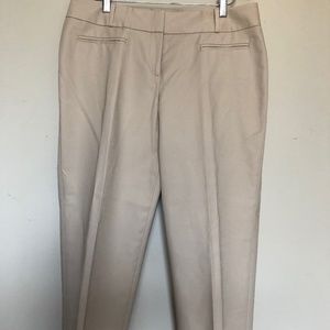 HALOGEN Taylor Fit Ankle Pants in Cream